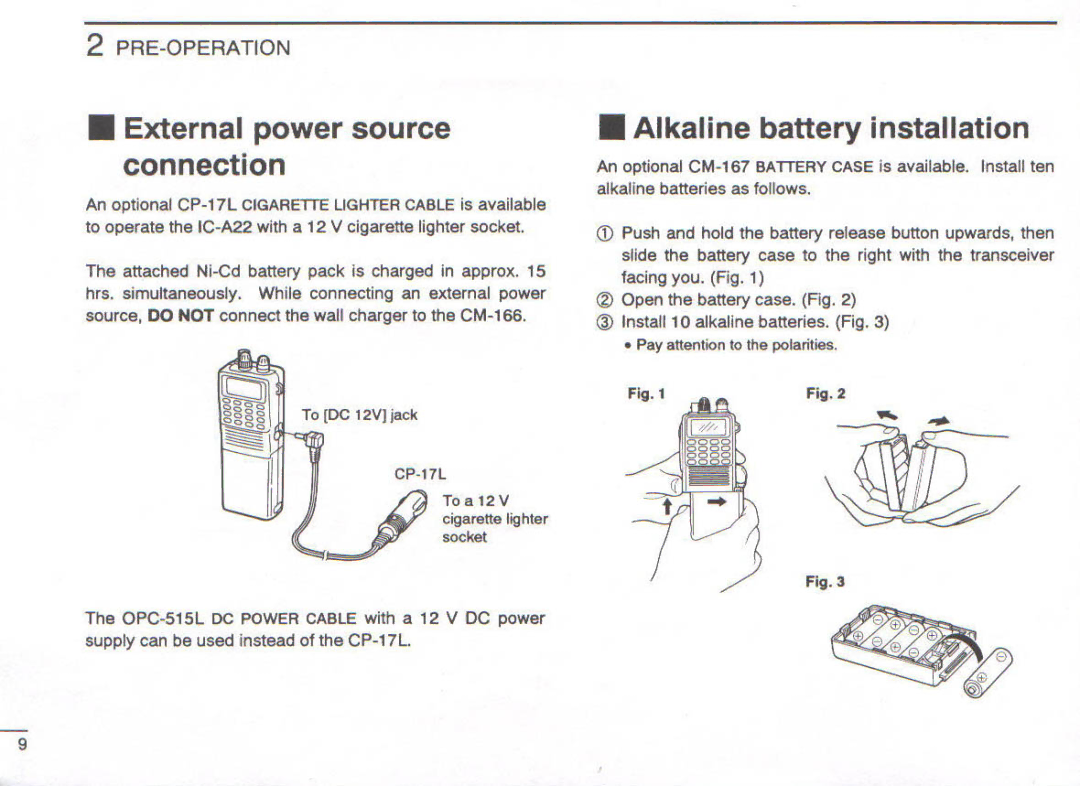 Icom IC-A22E manual 