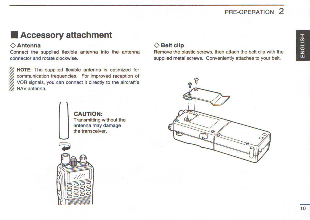 Icom IC-A22E manual 