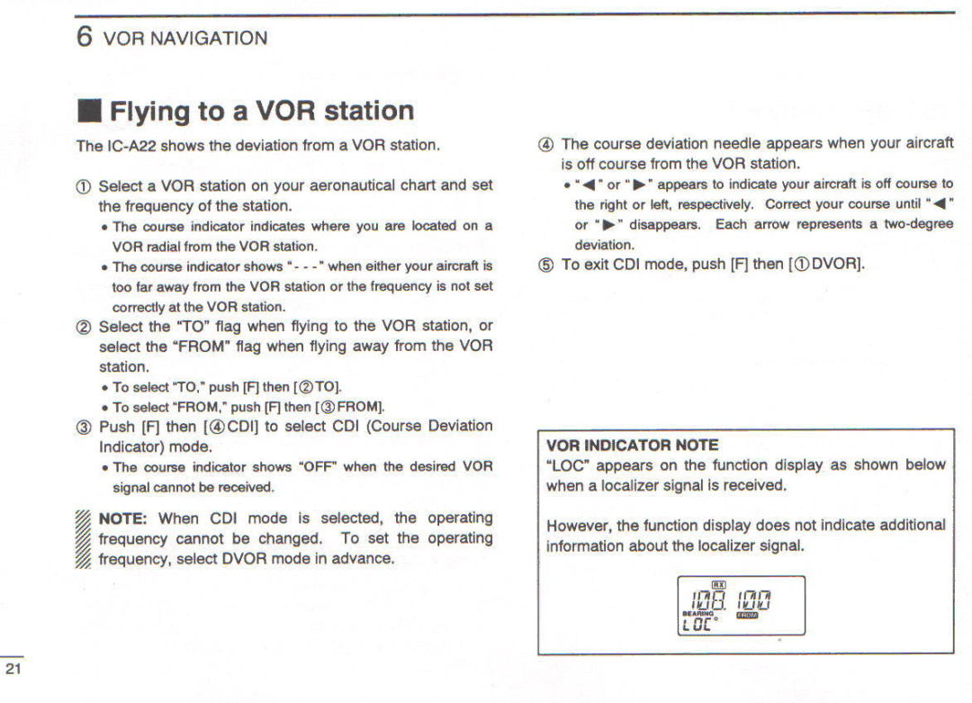 Icom IC-A22E manual 