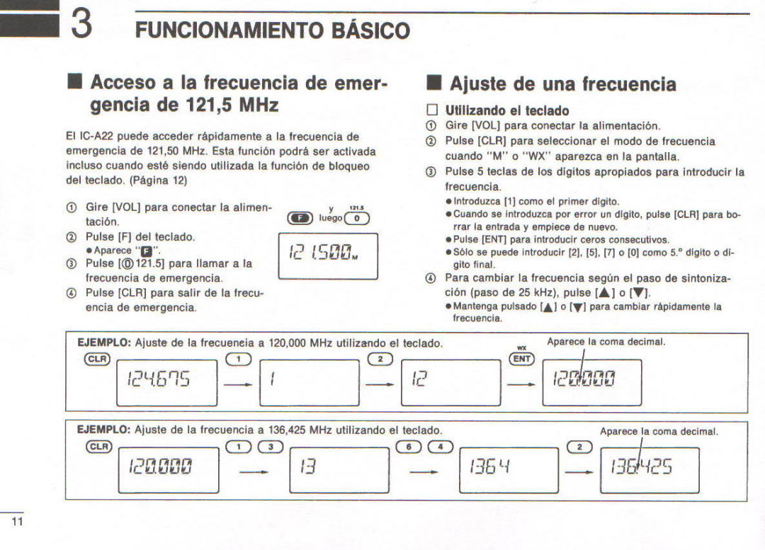 Icom IC-A22E manual 