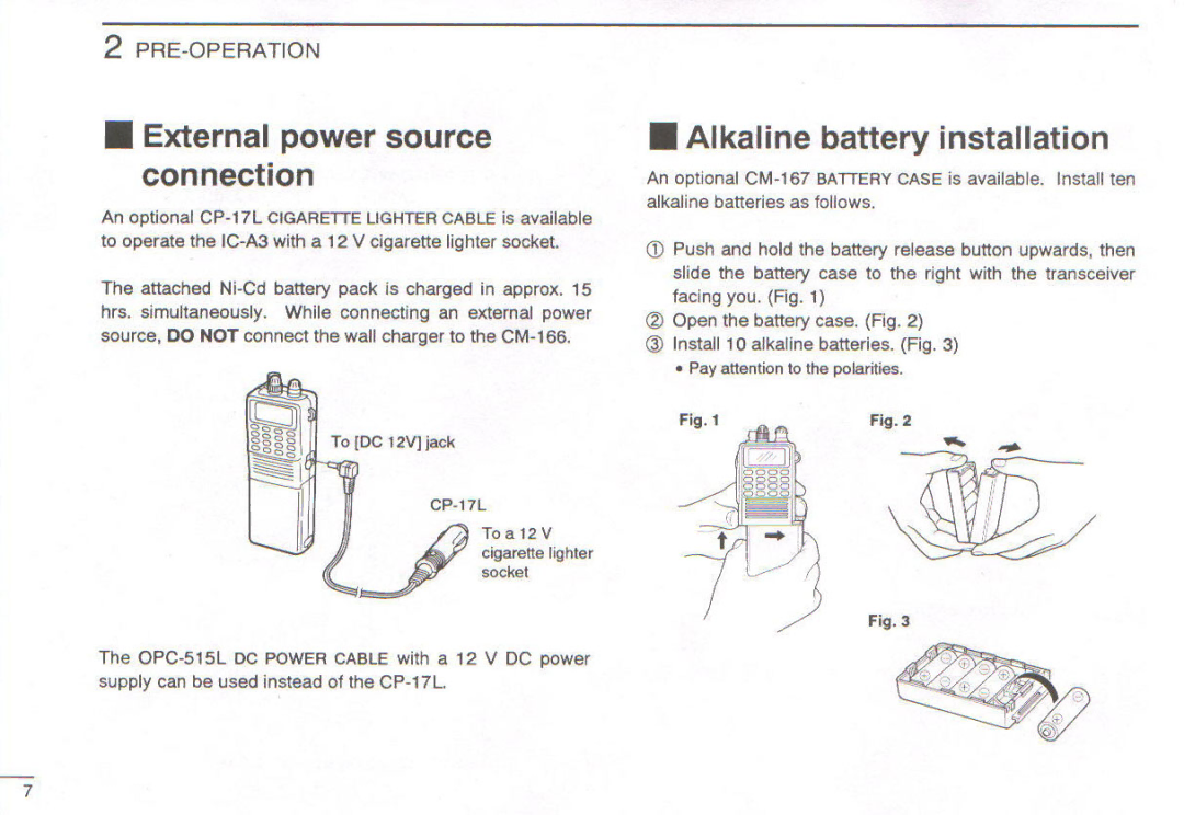 Icom IC-A3E manual 