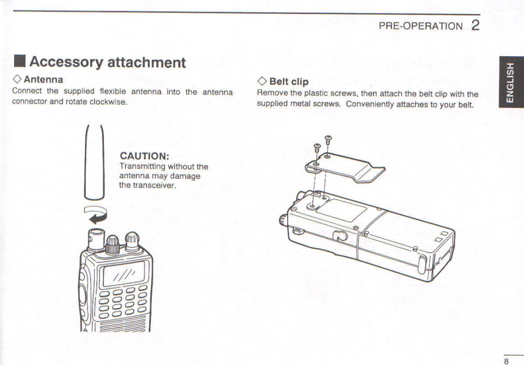 Icom IC-A3E manual 