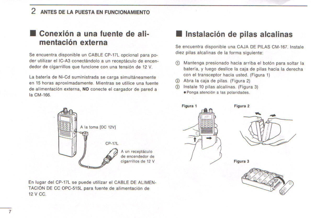 Icom IC-A3E manual 