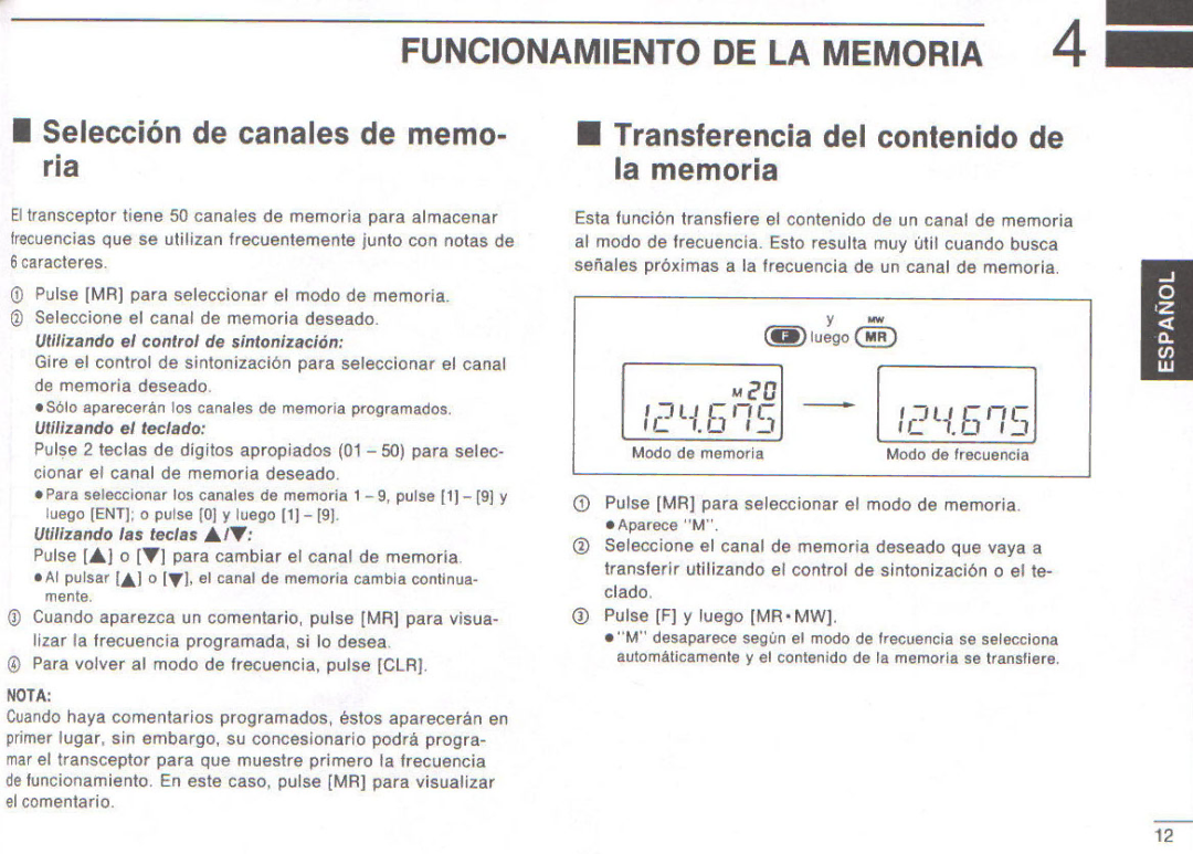 Icom IC-A3E manual 