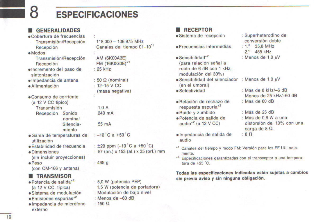 Icom IC-A3E manual 