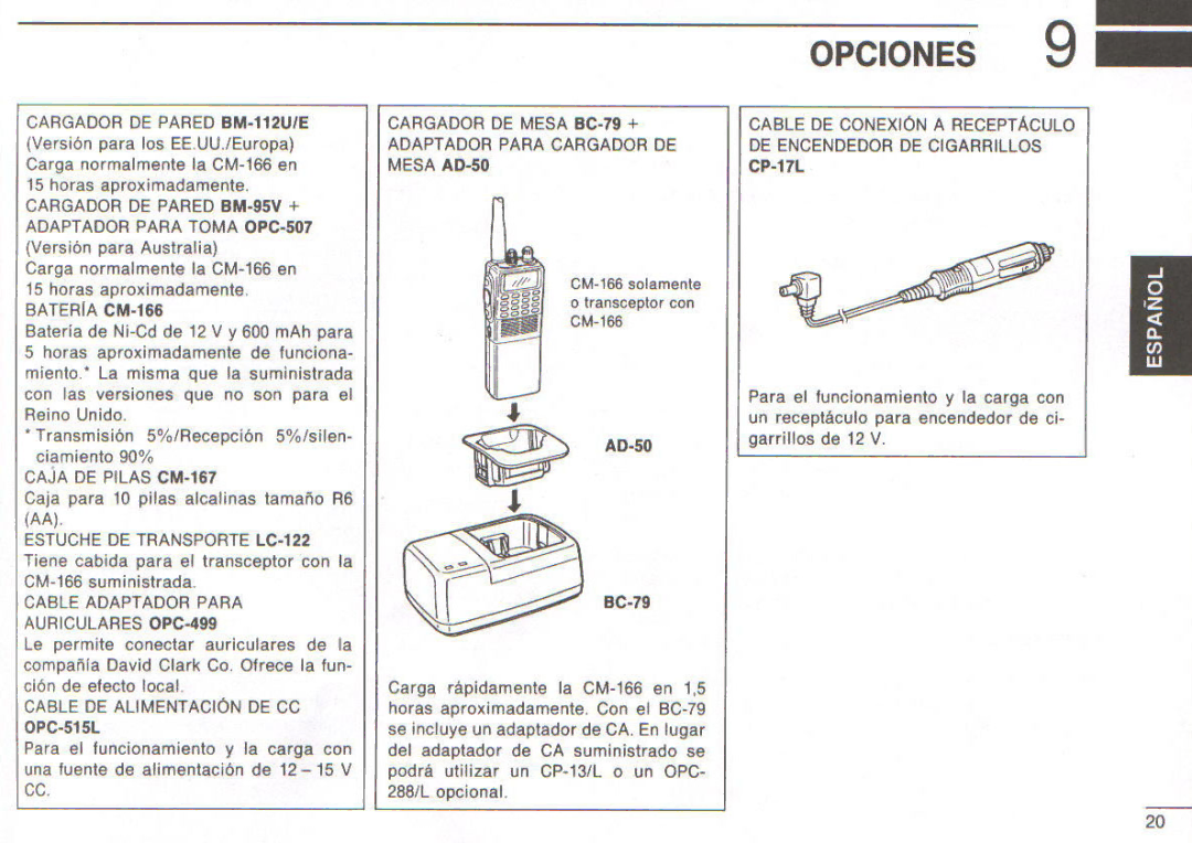 Icom IC-A3E manual 