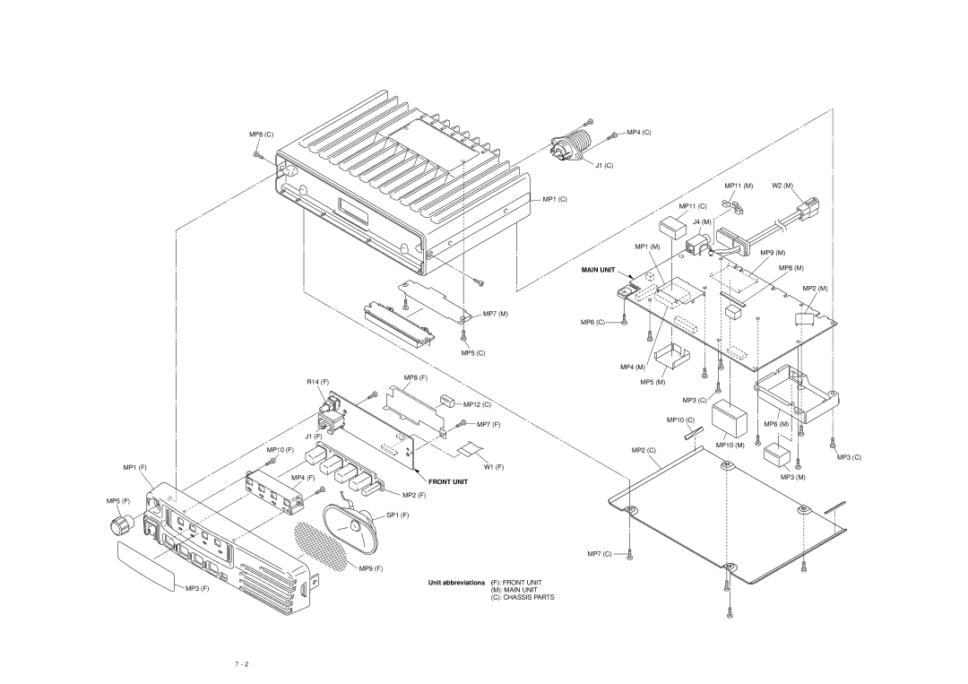 Icom IC F110S, IC F111S, IC F121S service manual MP8 M 