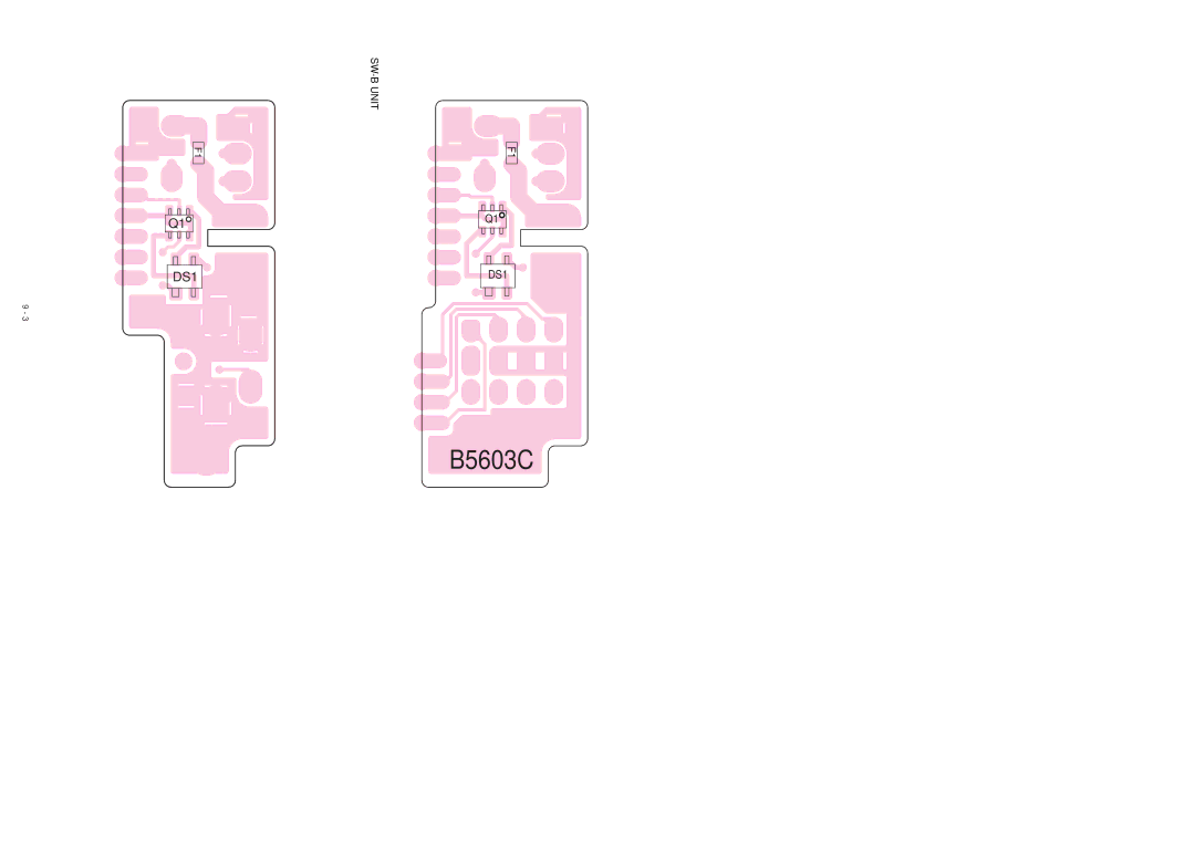 Icom IC-F21S service manual SW-A and SW-B Units, TOP View SW-A Unit 