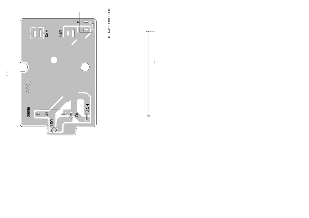 Icom IC-F21S service manual Voltage Diagram, Board Layout 