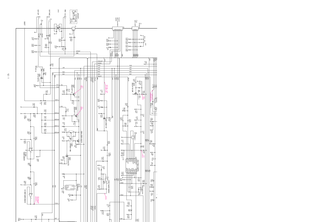 Icom IC-F21S service manual Section Voltage Diagram 