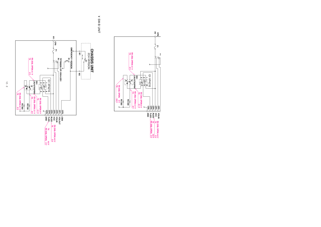 Icom IC-F21S service manual SW-A Unit, Q1 XP4216 