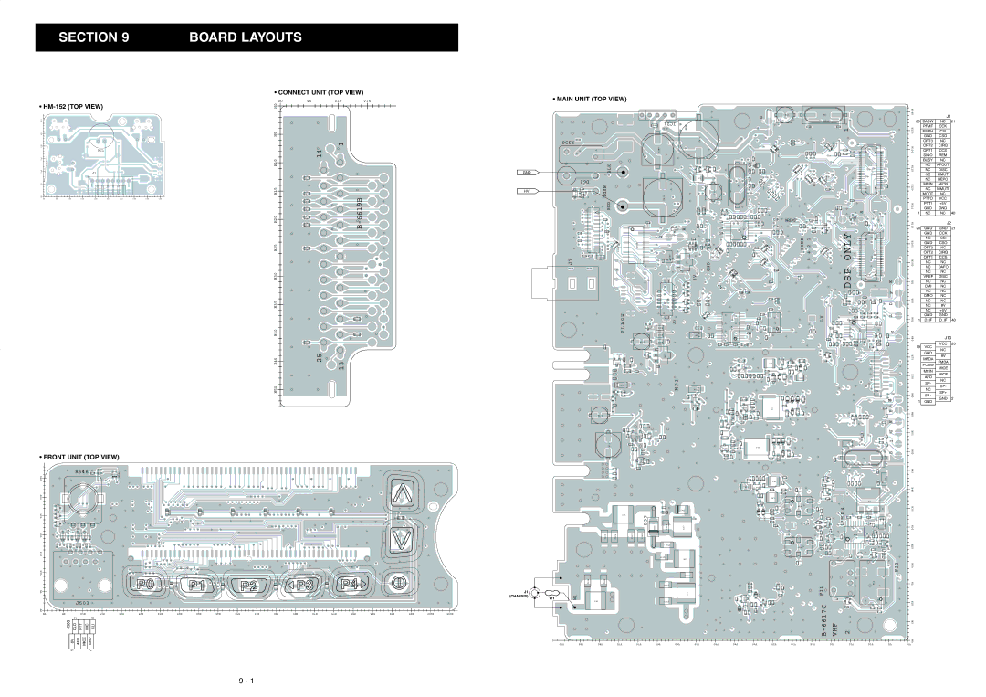 Icom IC-F5062, IC-F5063, IC-F5061 manual Section Board Layouts, 6619B 