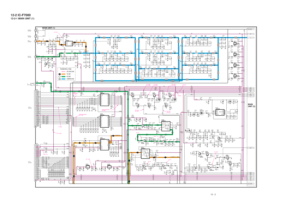 Icom IC-F7000 service manual Main Unit 