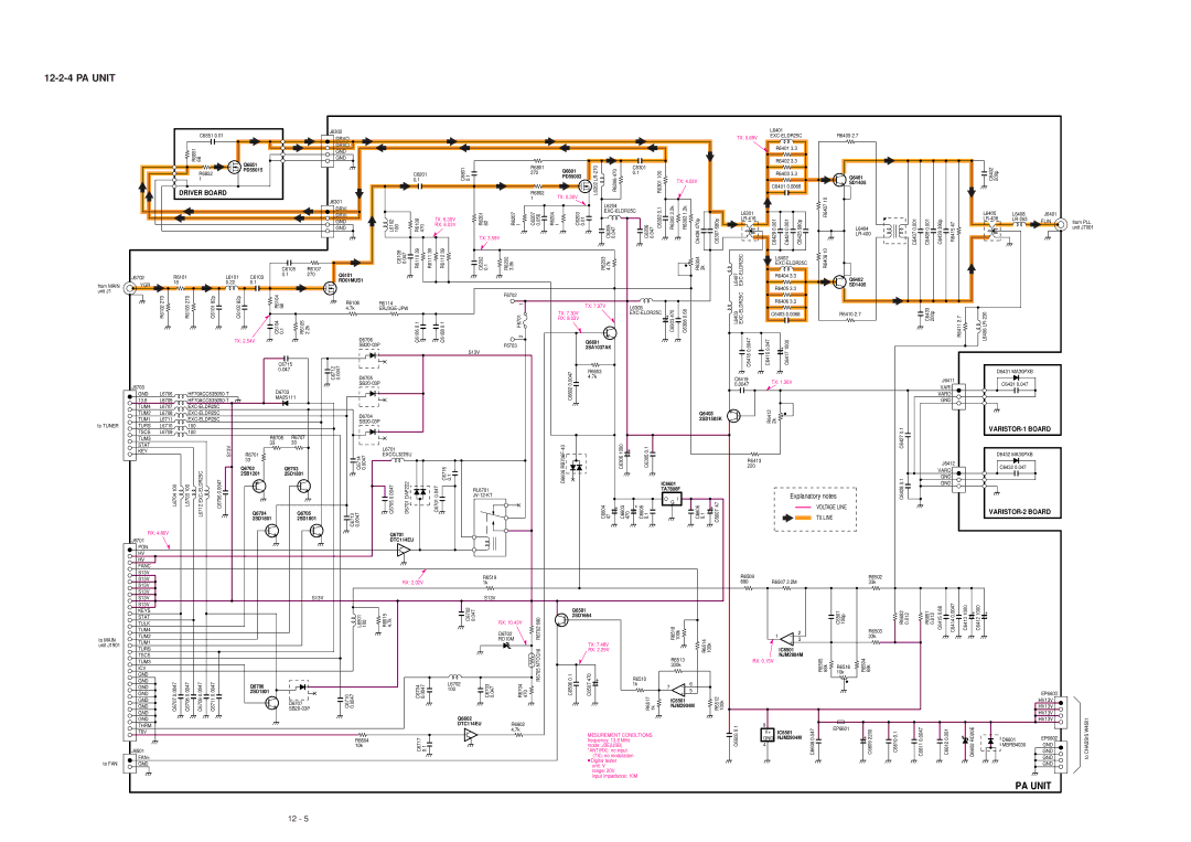 Icom IC-F7000 service manual PA Unit 