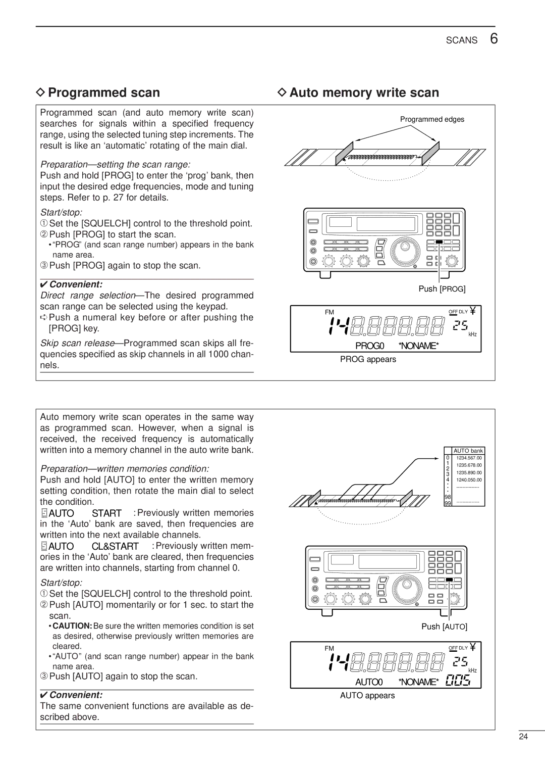 Icom IC-R8500 instruction manual DProgrammed scan 