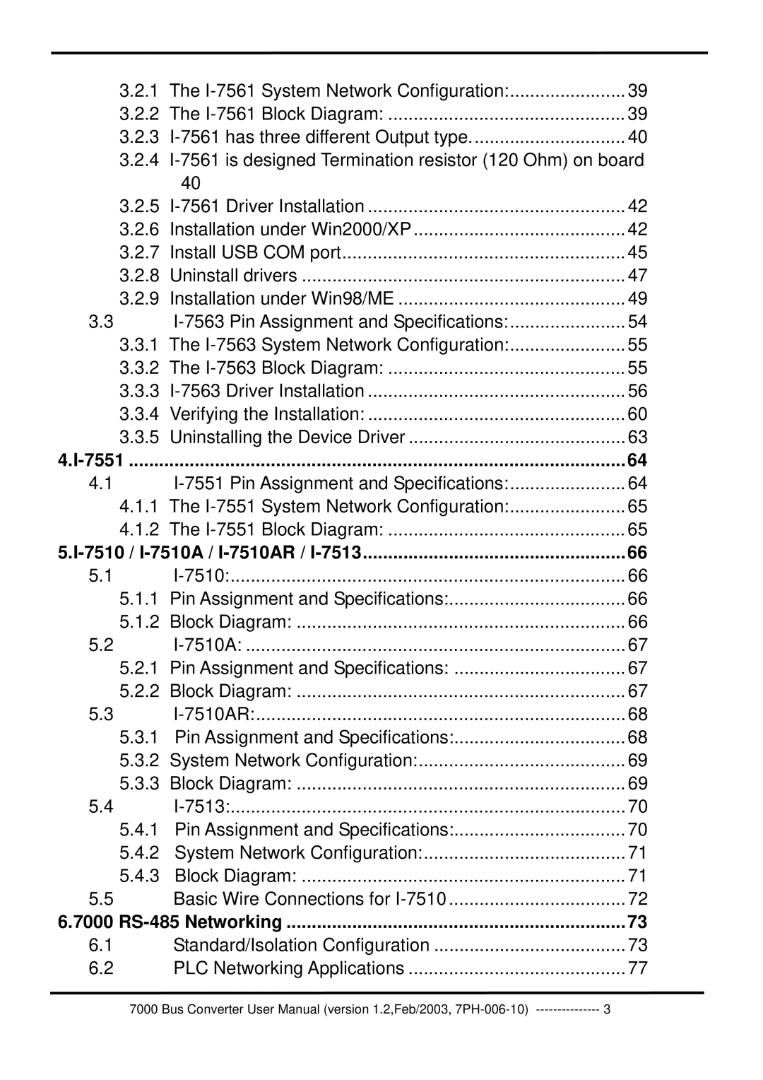 ICP DAS USA 7000 user manual 7510, 7513 