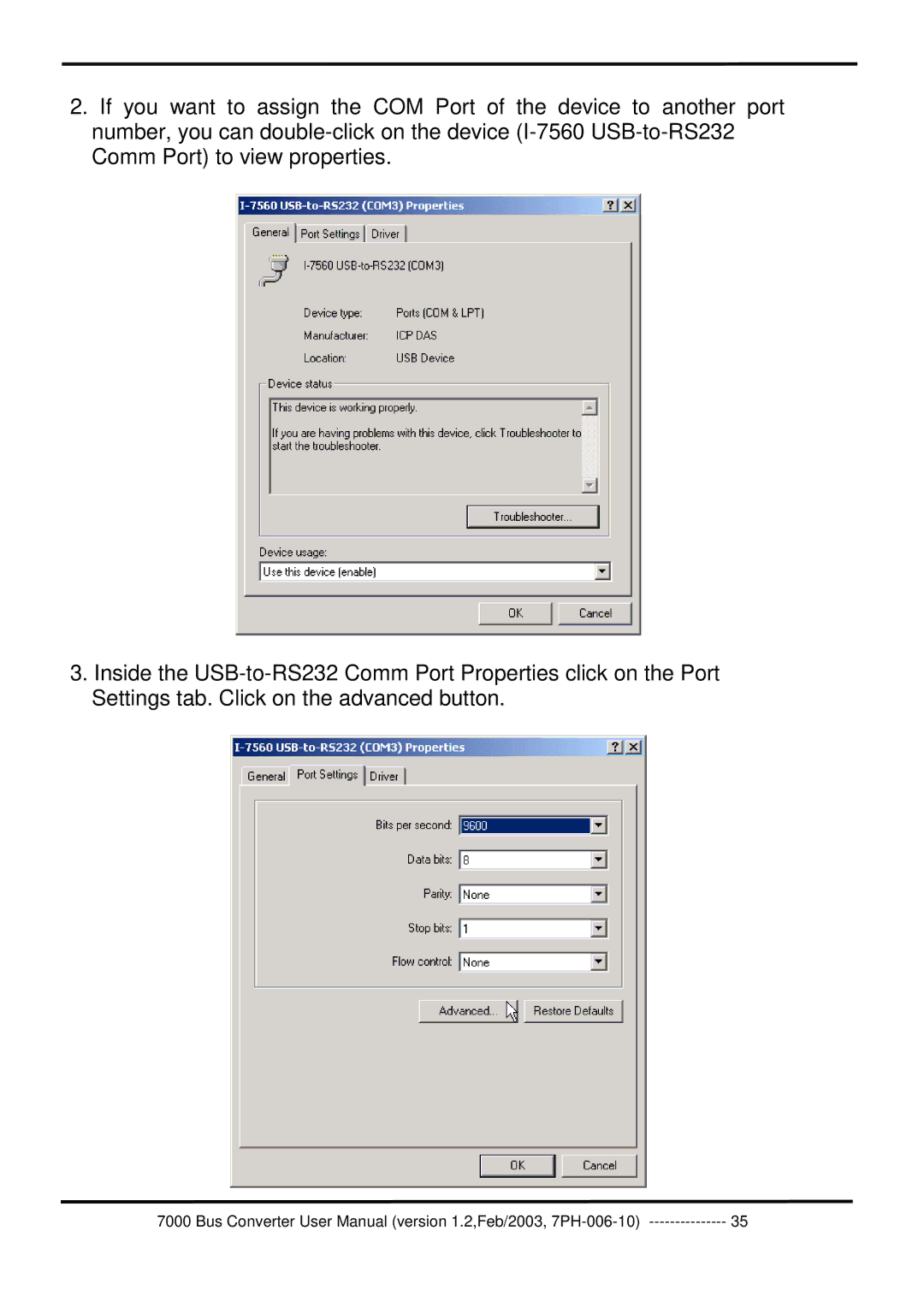 ICP DAS USA 7000 user manual 