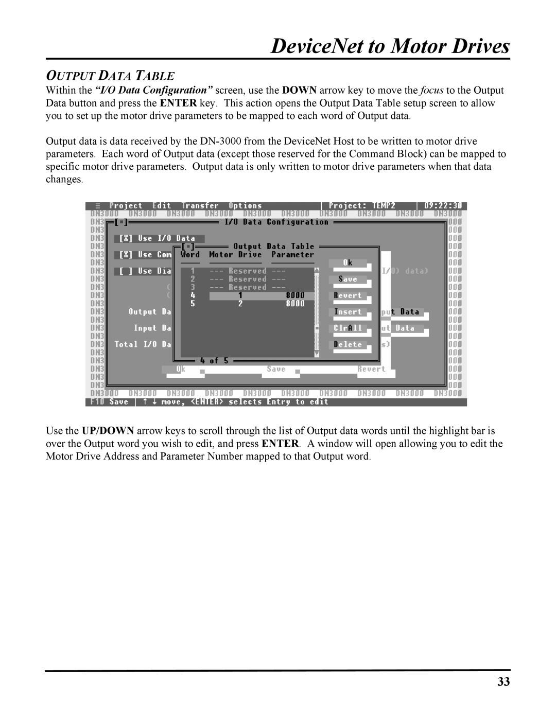 ICP DAS USA DB25, 100-700 PLCS, DN-3000 user manual Output Data Table 