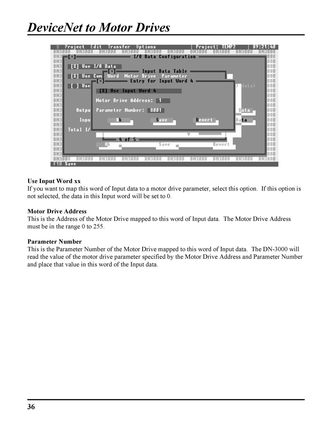 ICP DAS USA DB25, 100-700 PLCS, DN-3000 user manual Use Input Word 