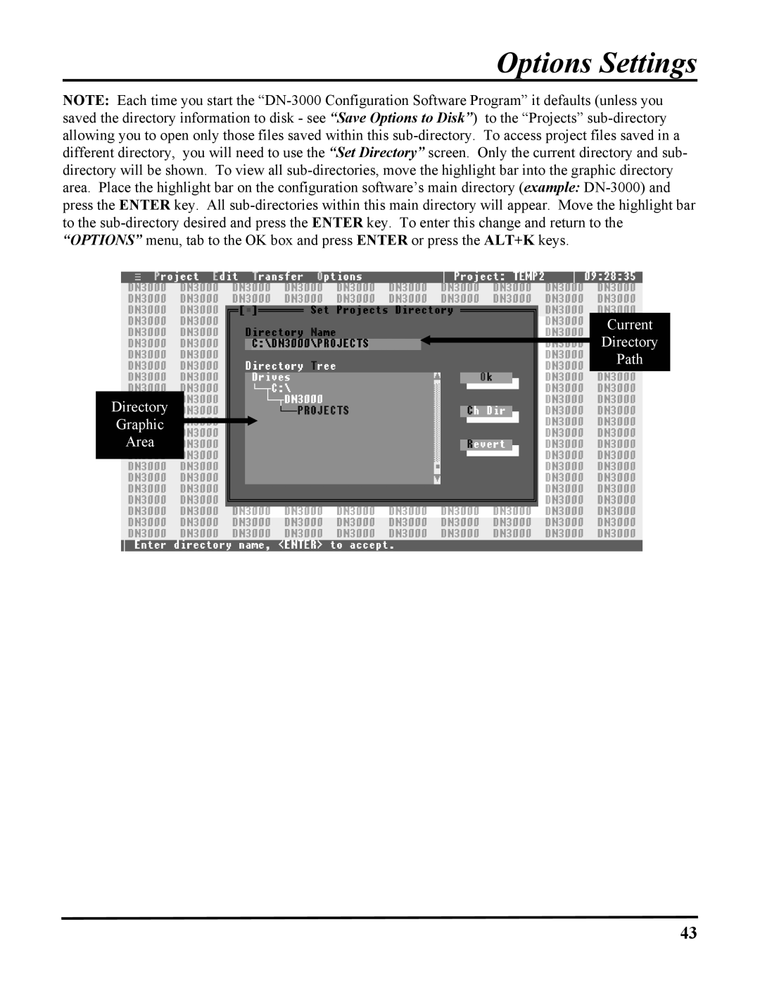 ICP DAS USA 100-700 PLCS, DB25, DN-3000 user manual Current Directory Path Graphic Area 