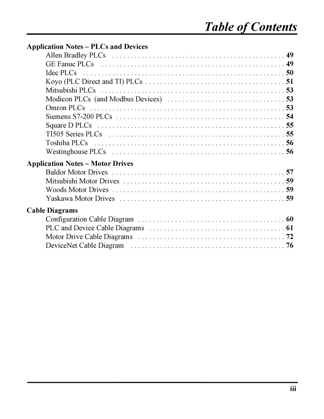 ICP DAS USA DN-3000, DB25, 100-700 PLCS user manual Application Notes Motor Drives 