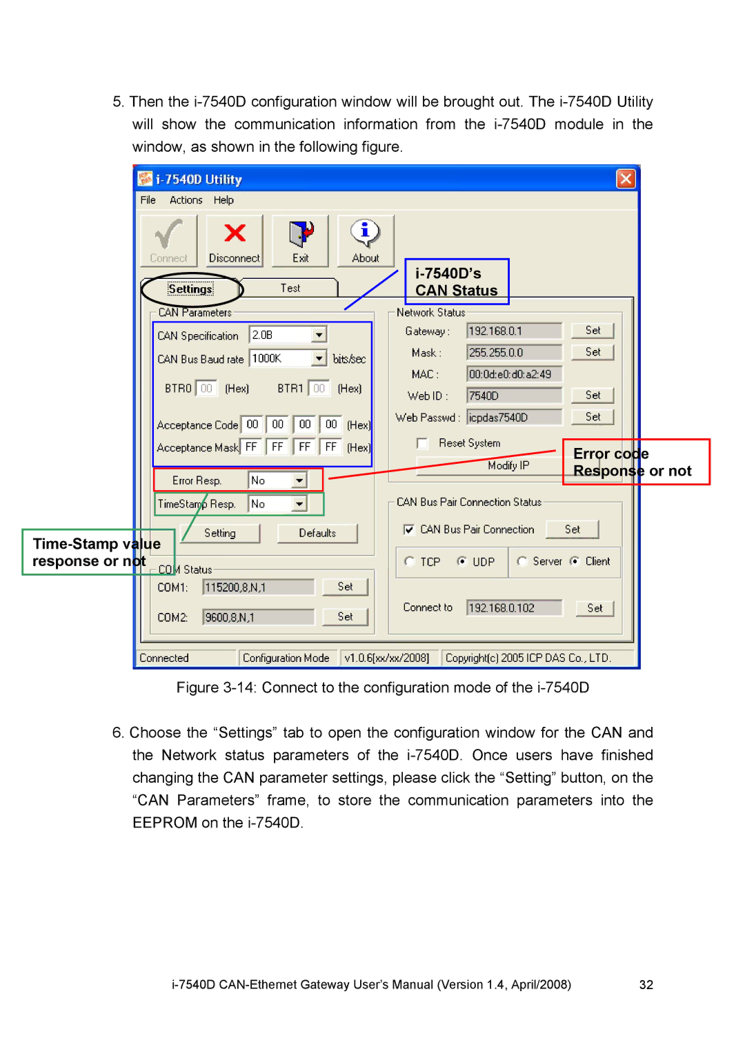 ICP DAS USA I-7540D user manual 