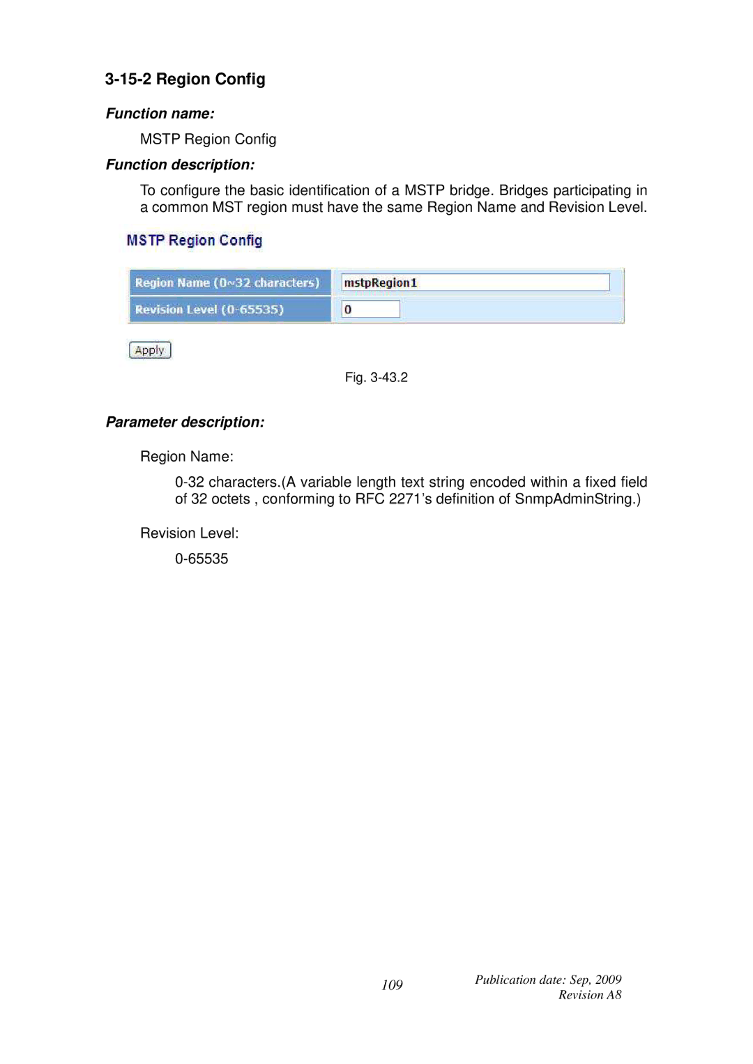 ICP DAS USA MSM-6226 user manual Region Config 