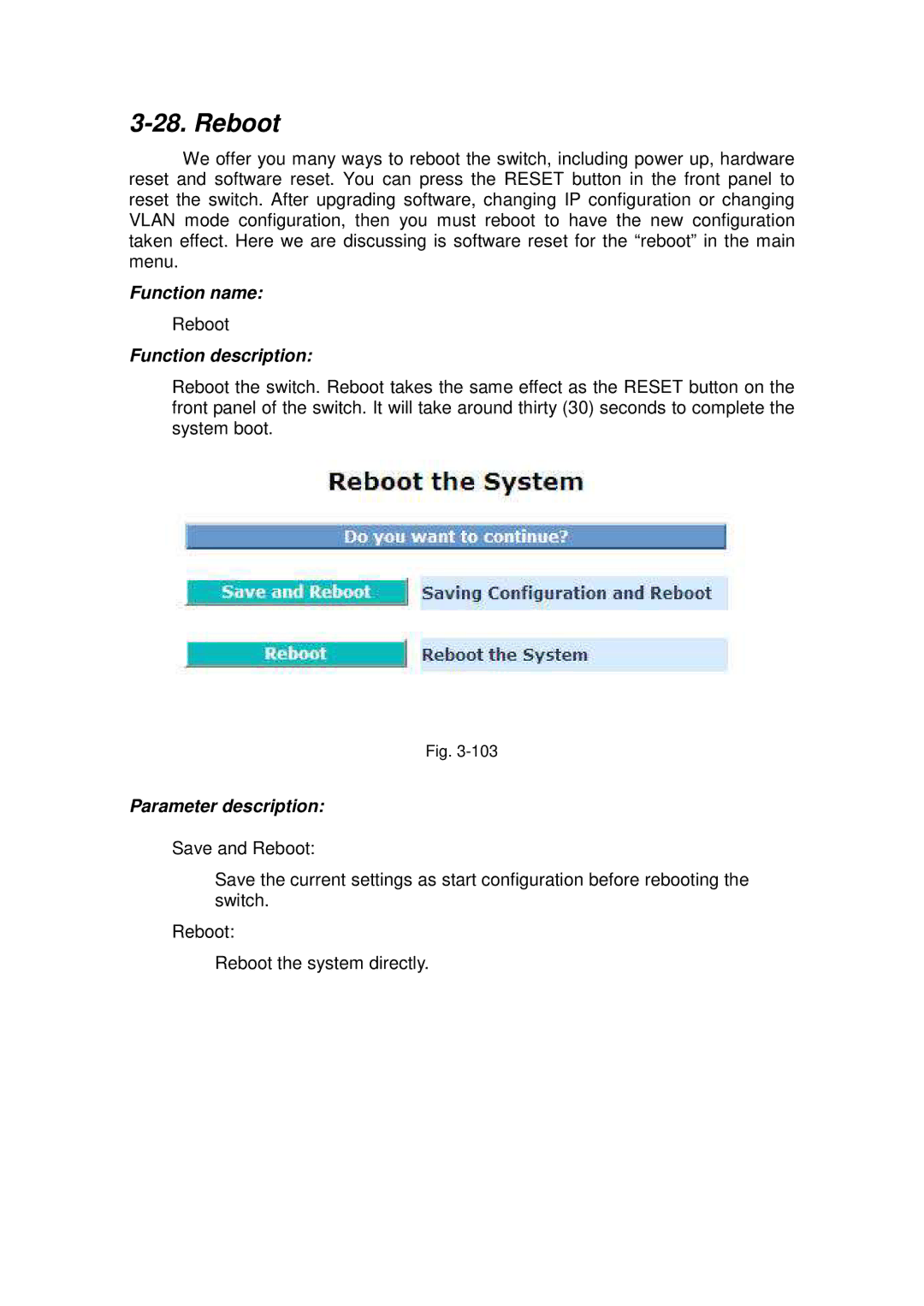 ICP DAS USA MSM-6226 user manual Reboot 