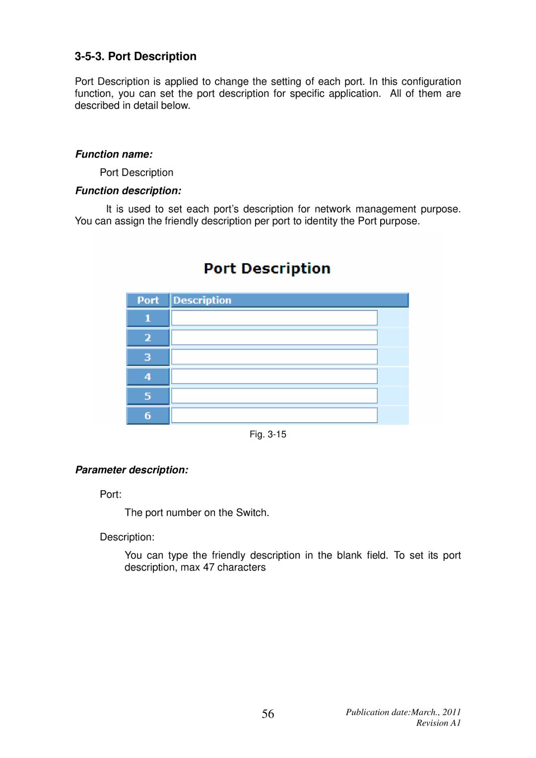 ICP DAS USA MSM-6226 user manual Port Description 