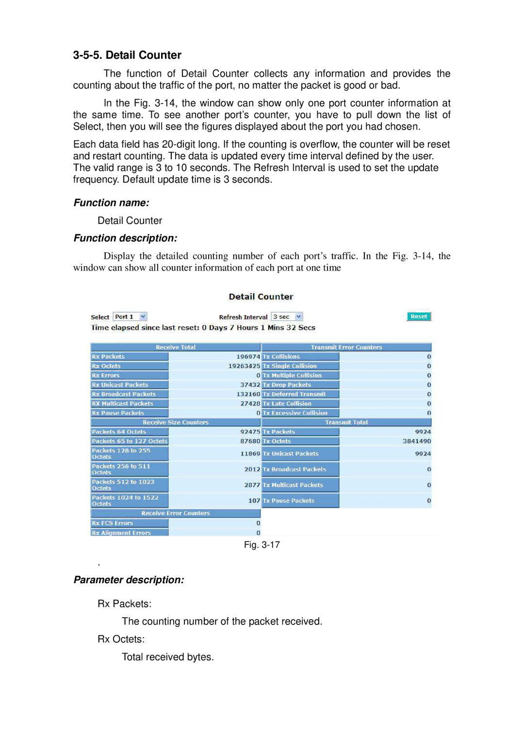 ICP DAS USA MSM-6226 user manual Detail Counter 