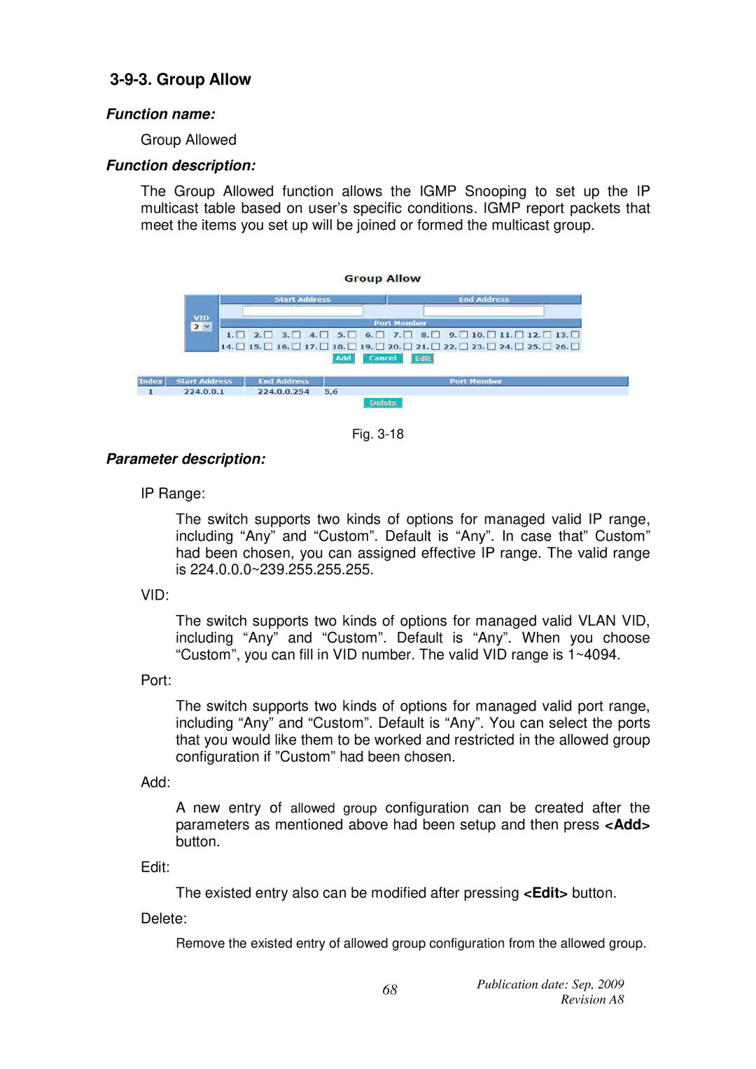 ICP DAS USA MSM-6226 user manual Group Allow 