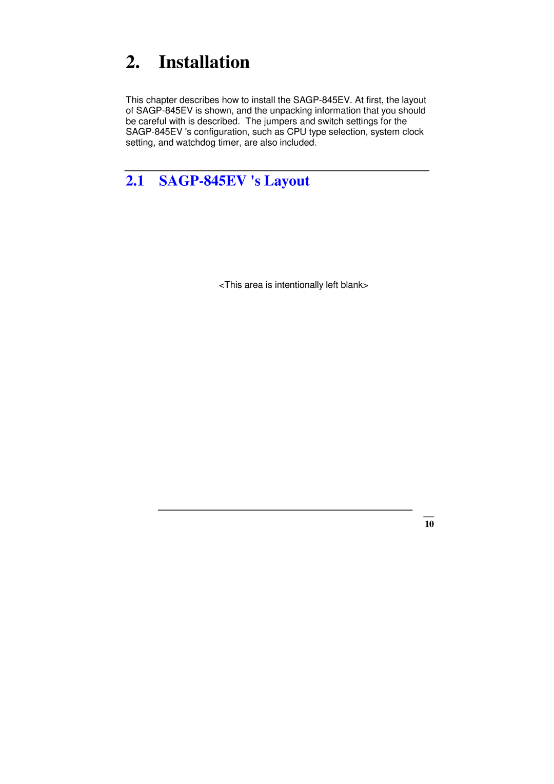 ICP DAS USA manual Installation, SAGP-845EV s Layout 