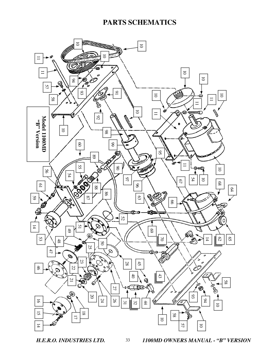 I.C.T.C. Holdings Corporation B series owner manual Partsschematics 