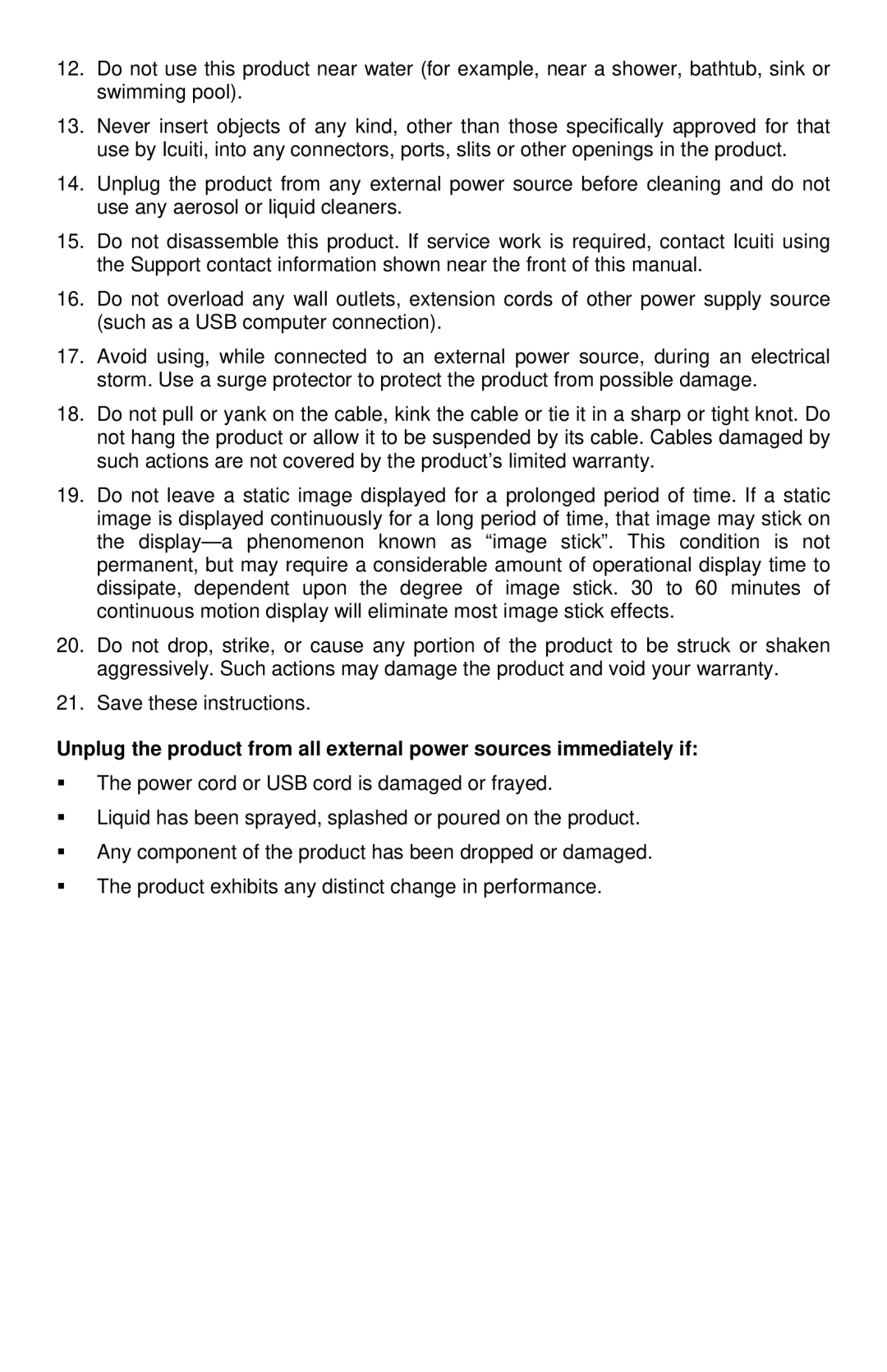 Icuiti M920-CF manual 