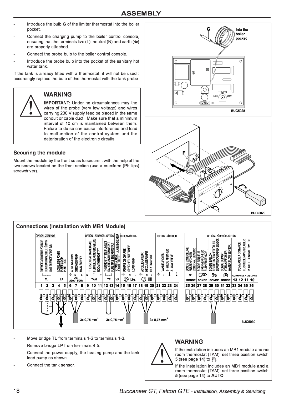 IDEAL INDUSTRIES BUC5034 manual Securing the module, Connections Installation with MB1 Module, #$%% #$%%, Assembly 