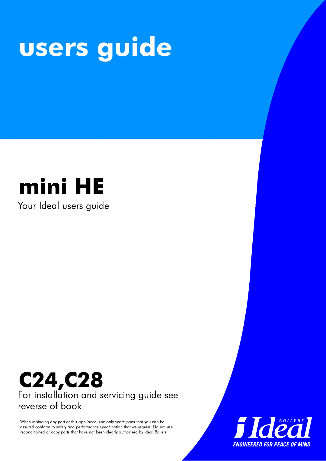 IDEAL INDUSTRIES manual mini HE, C24,C28, Your Ideal users guide 