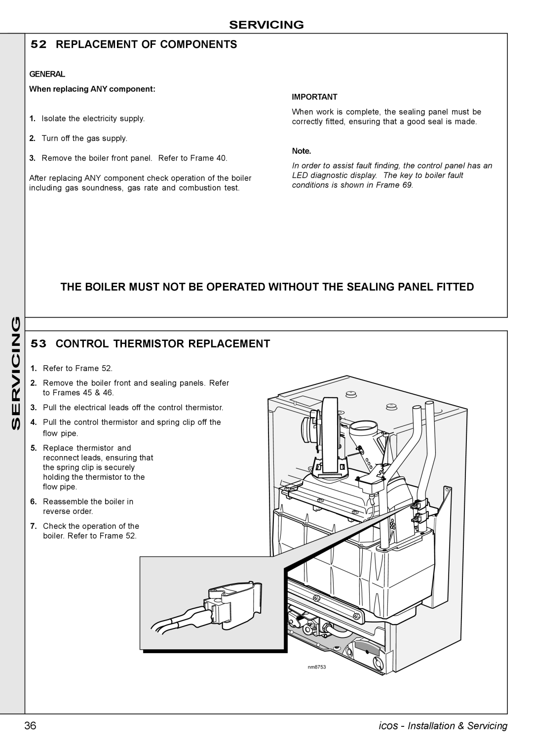 IDEAL INDUSTRIES HE24, HE18, HE12, HE15 manual Servicing Replacement of Components, General, When replacing ANY component 