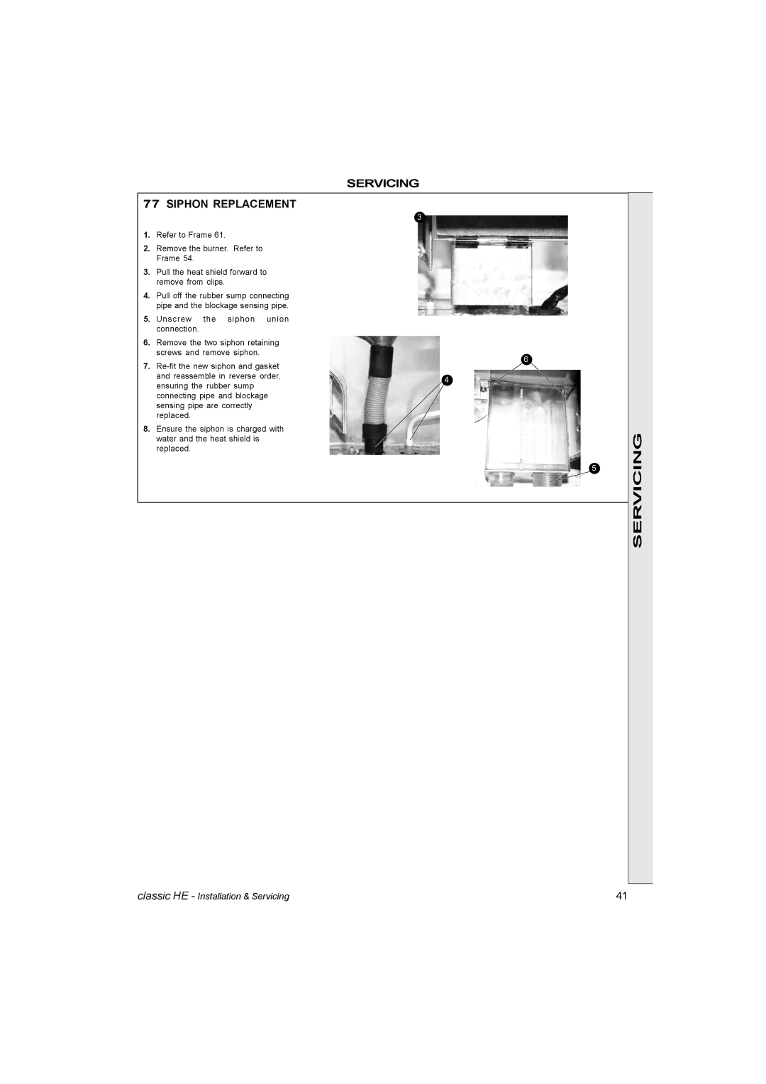 IDEAL INDUSTRIES HE18, HE9, HE12, HE15 manual Servicing Siphon Replacement 