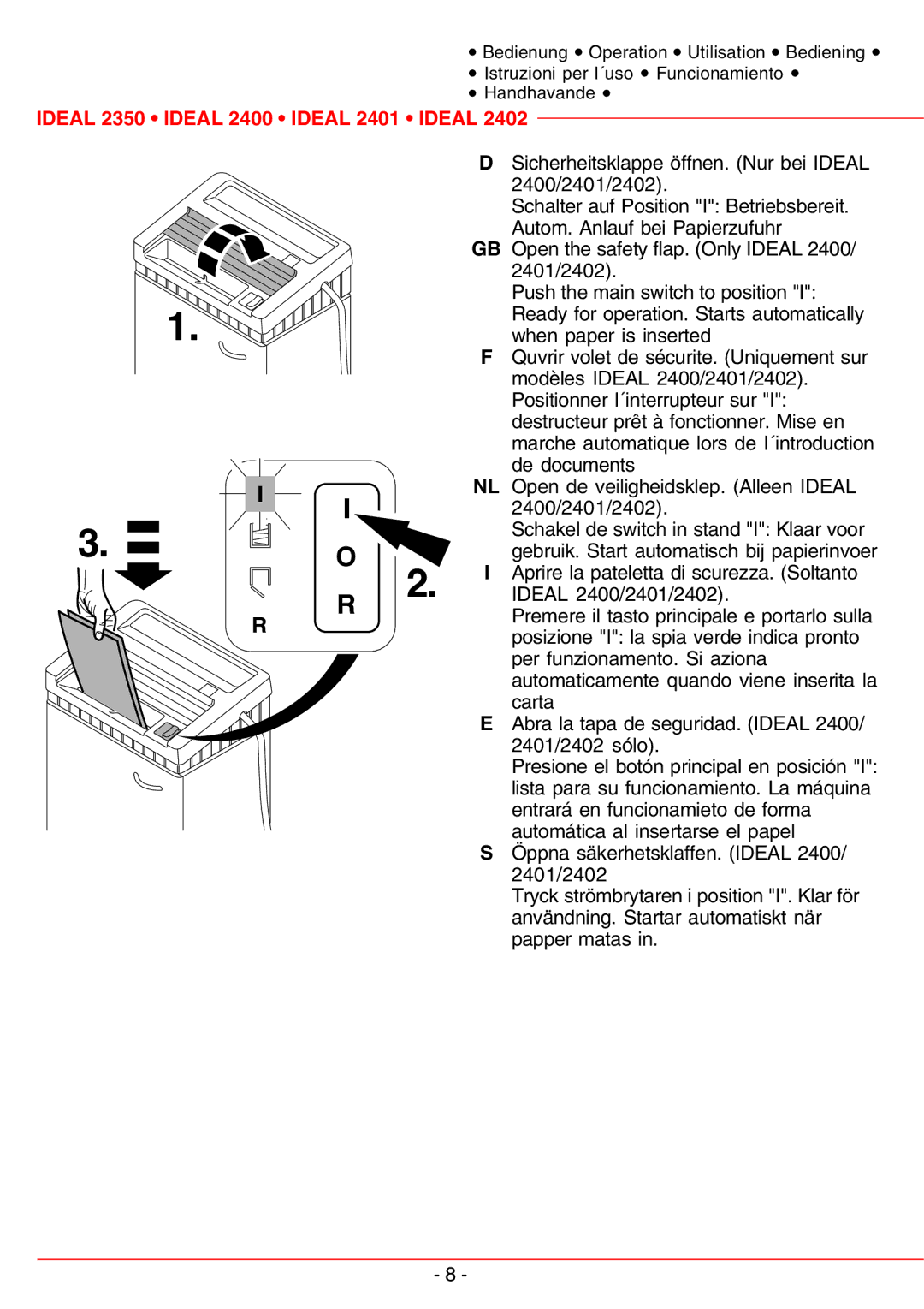 IDEAL INDUSTRIES IDEAL 2401, IDEAL 2350, 2401-Cross/Cut, IDEAL 2400, IDEAL 2402 Ideal 2350 Ideal 2400 Ideal 2401 Ideal 