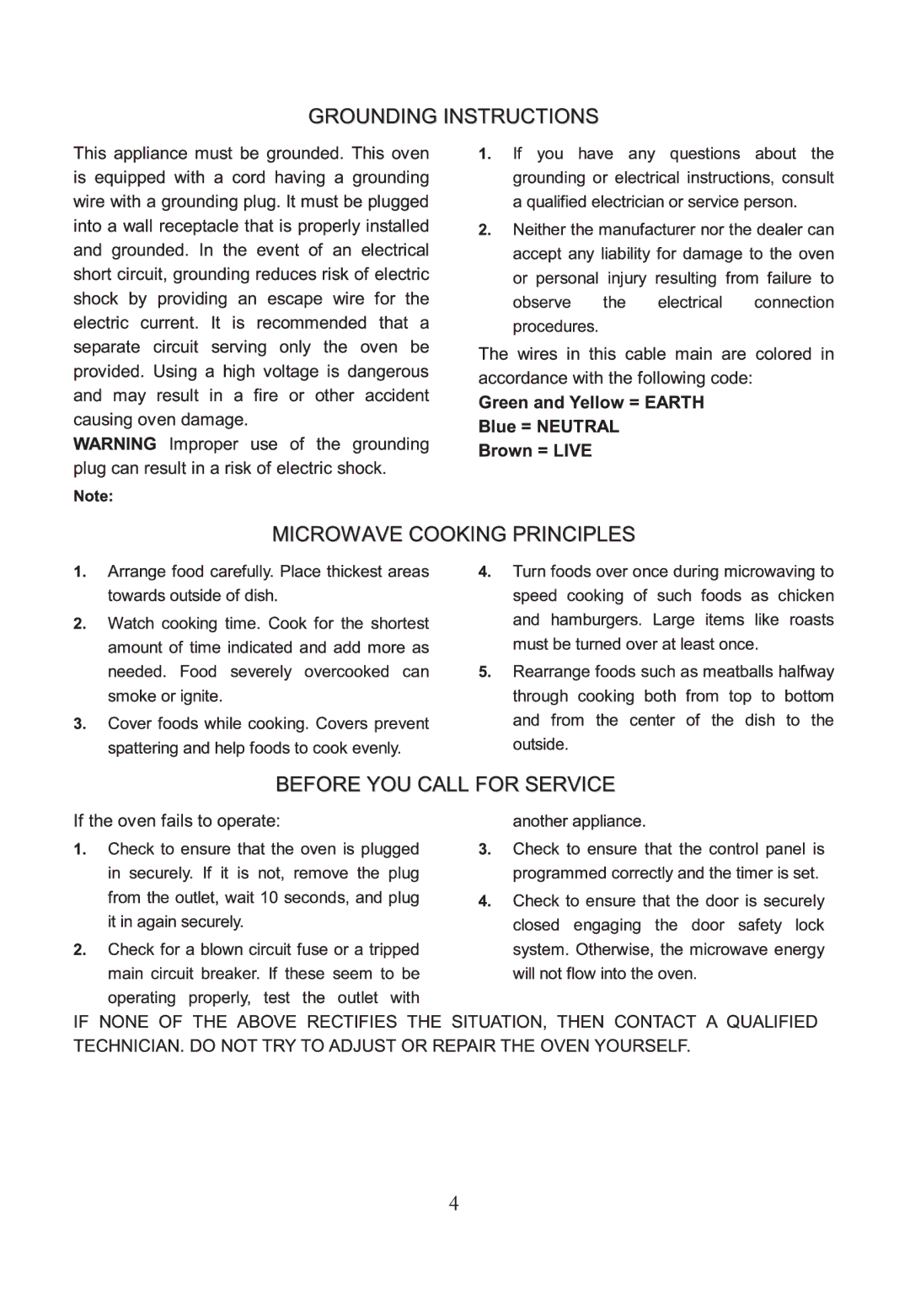 IFB Appliances 22DGSC1 manual 