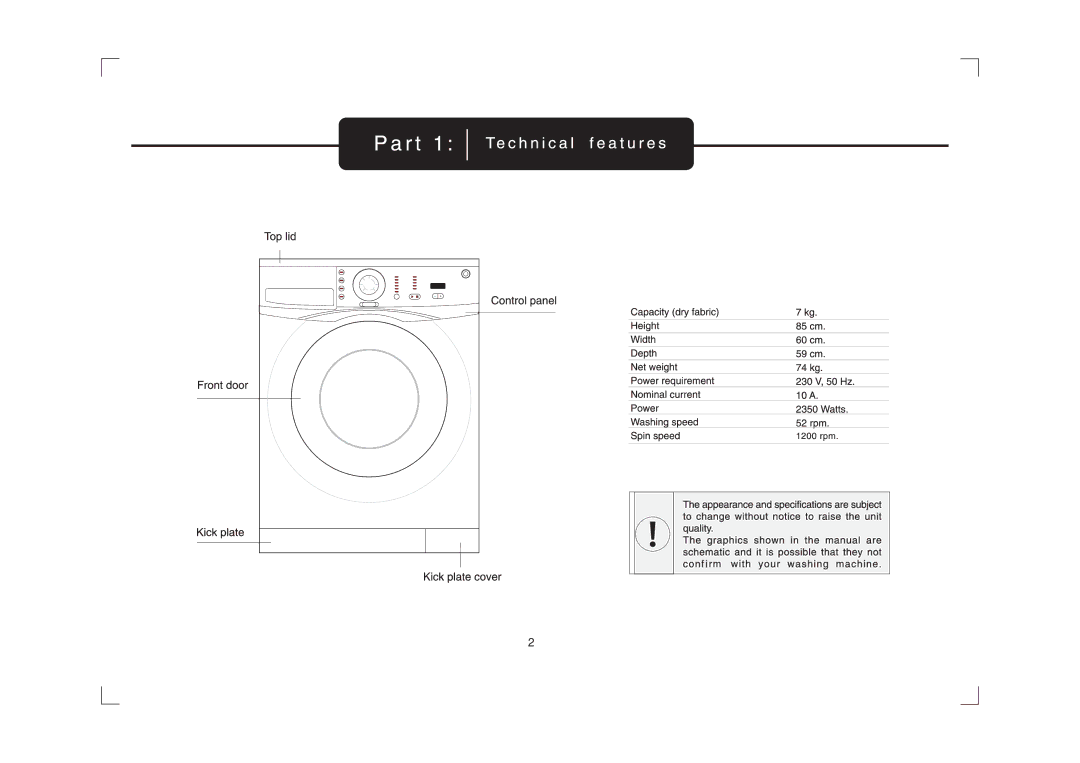 IFB Appliances Digital 7kg manual 