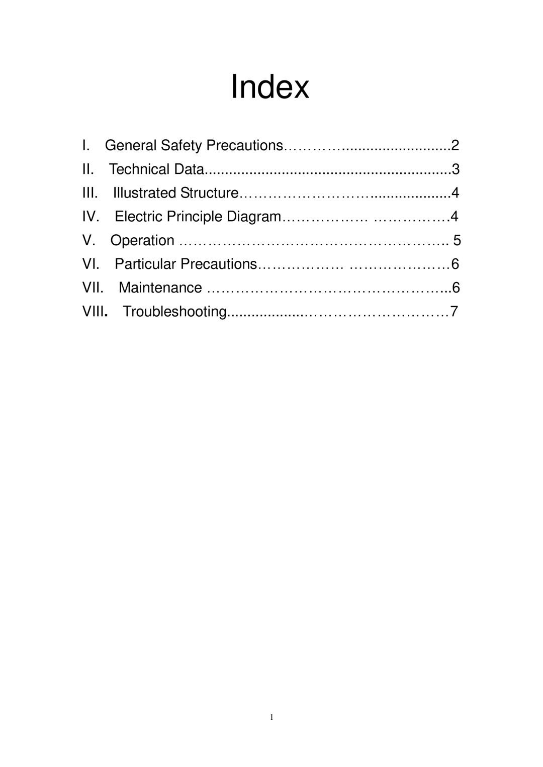 Igloo FRW218B operation manual Index, Iii 