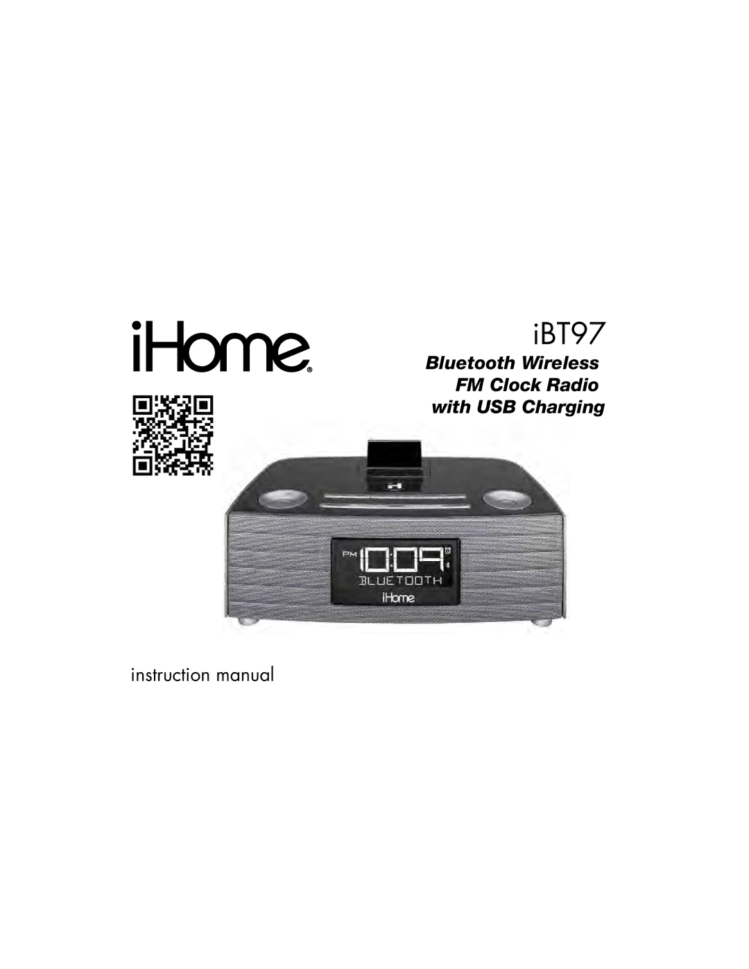 iHome instruction manual IBT97 