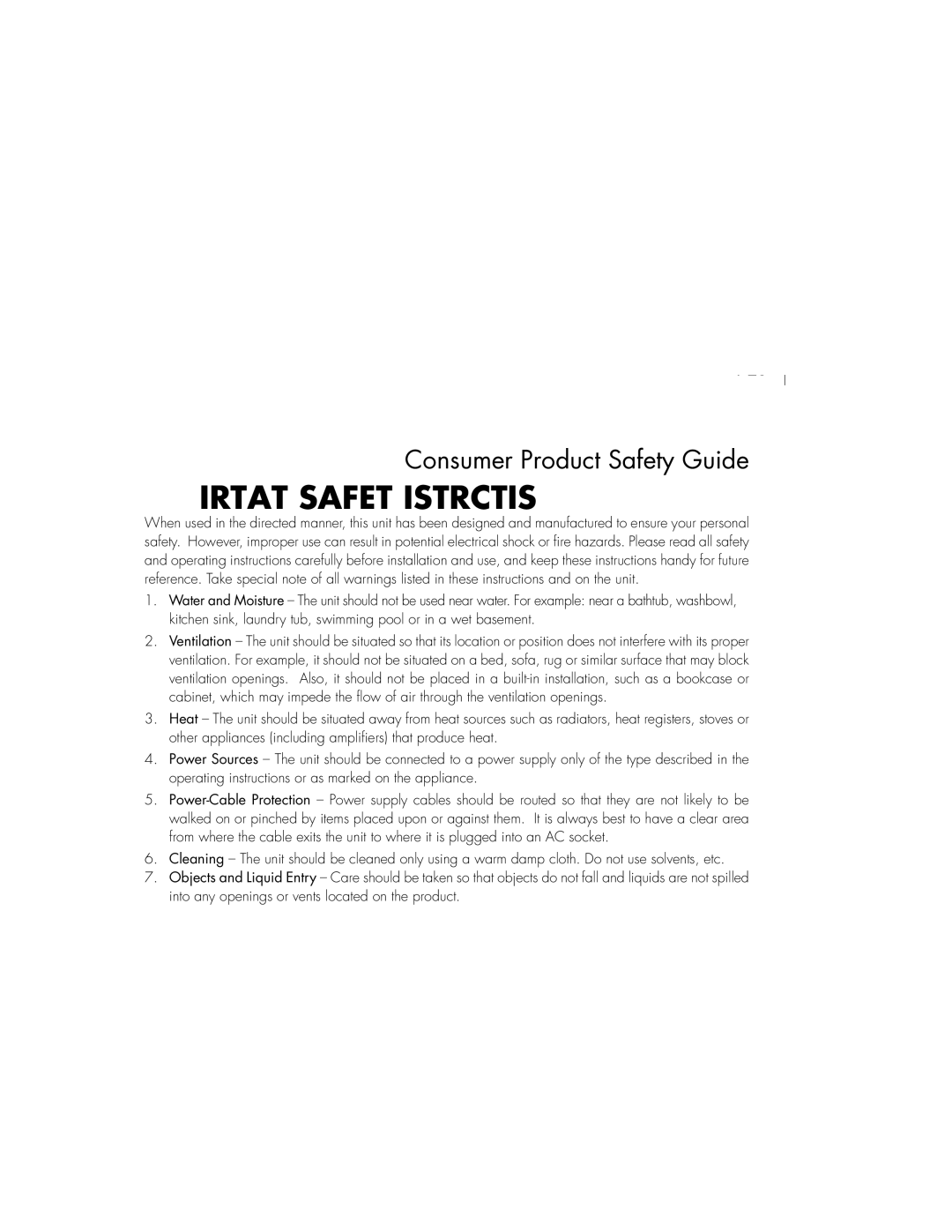 iHome 97 instruction manual Important Safety Instructions 