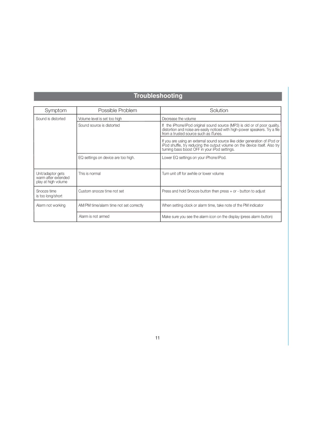 iHome IA63BZX manual Turning bass boost OFF in your iPod settings 