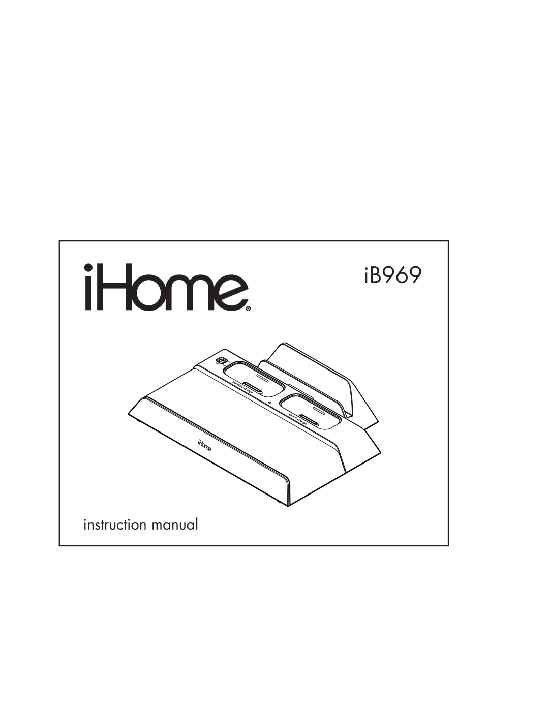 iHome IB969 instruction manual 