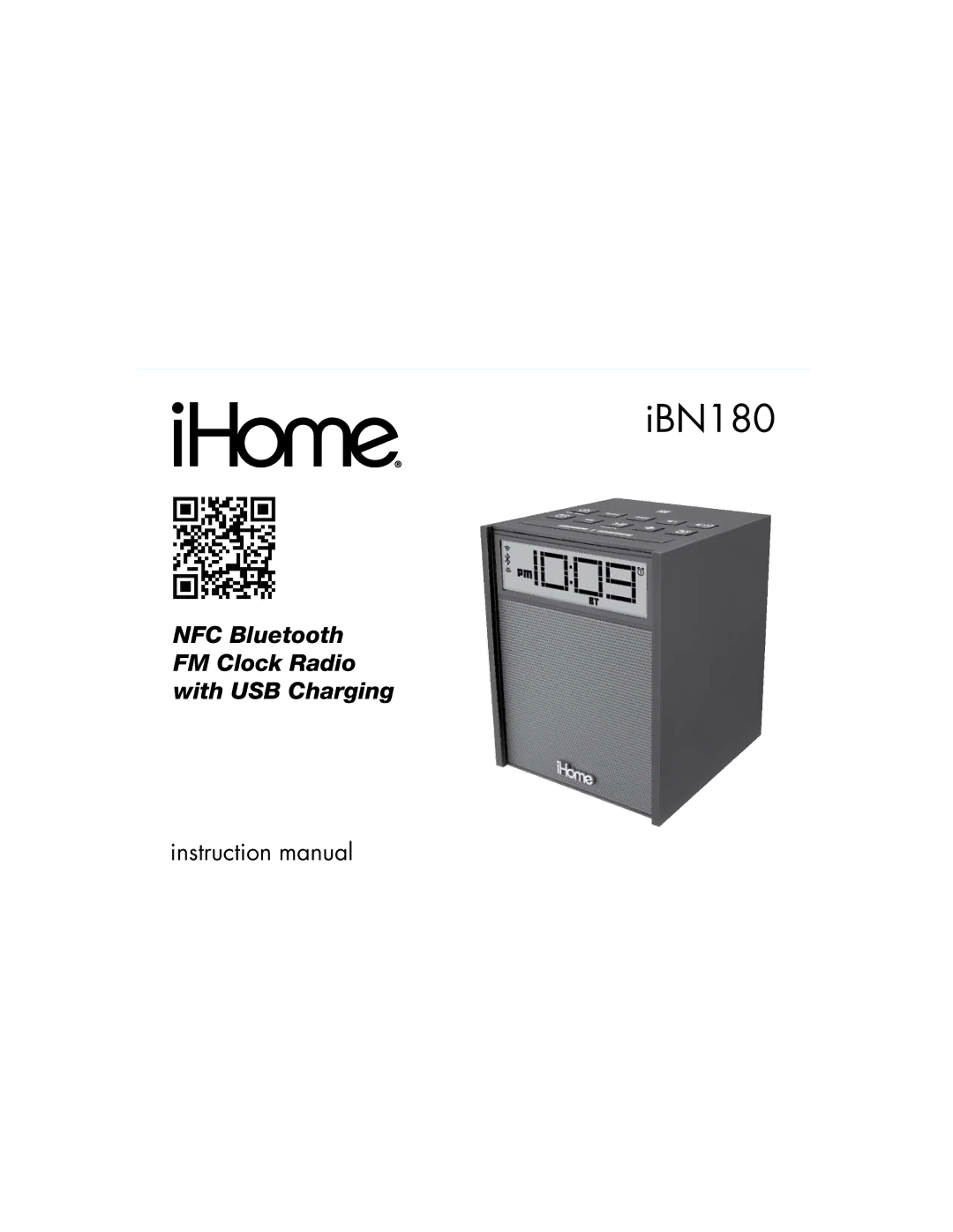 iHome iBN180 instruction manual IBN180 