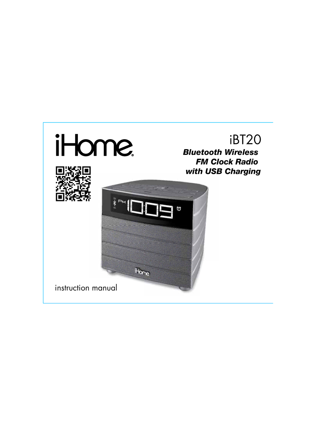 iHome iBT20, IBT20GC instruction manual 