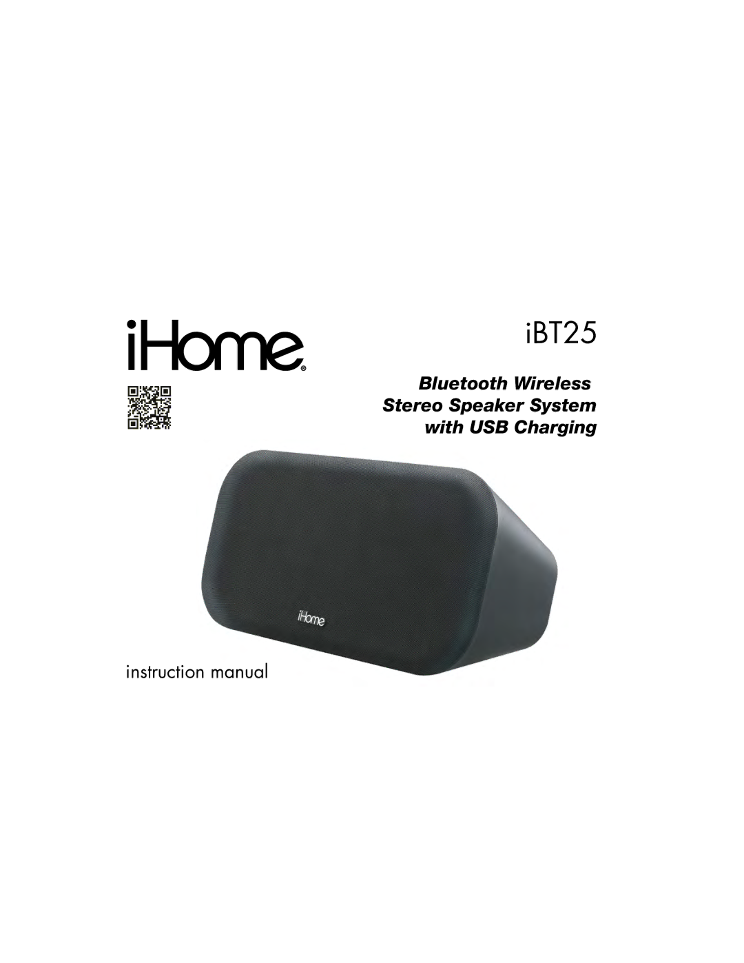 iHome IBT25BC instruction manual 