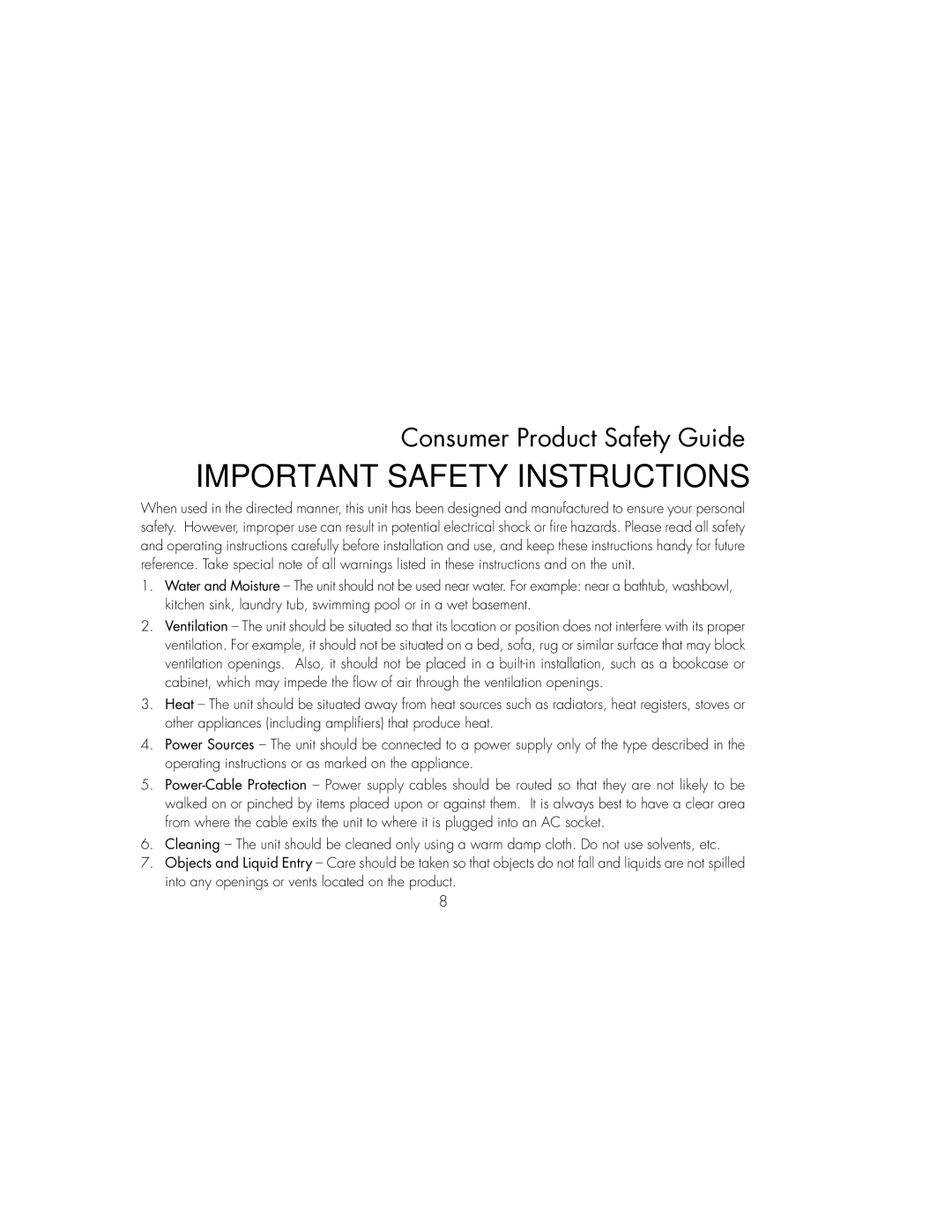 iHome IBT25BC instruction manual Important Safety Instructions 